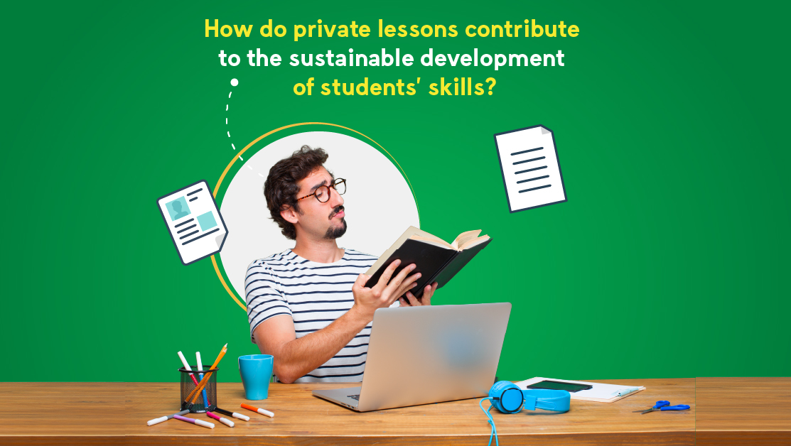 How do private lessons contribute to the sustainable development of students' skills?