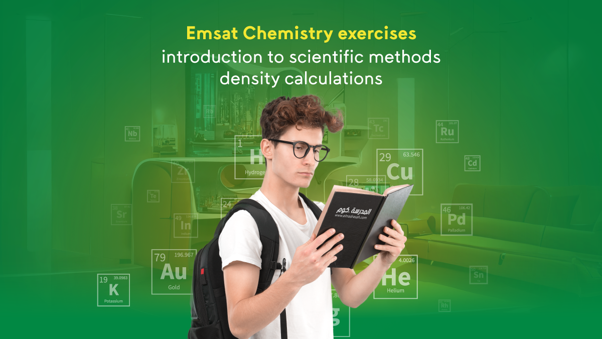 Emsat Chemistry exercises: introduction to scientific methods, density calculations