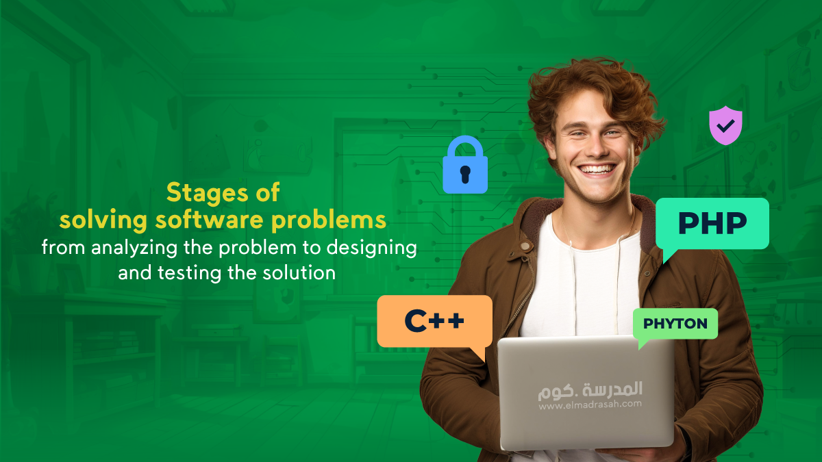Stages of solving software problems: from analyzing the problem to designing, implementing, and testing the solution - emsat Computer Science