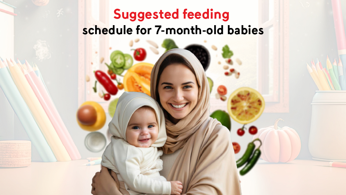 Suggested feeding schedule for 7 month old babies